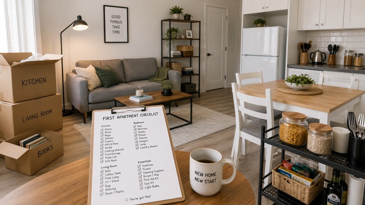 First Apartment Checklist for Young Adults